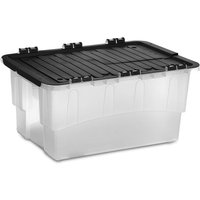 Strata Croc Box Storage Crate With Flip Lid - 40L