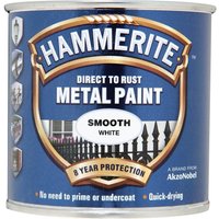 Hammerite Smooth White Paint - 250ml