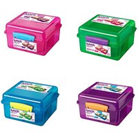 Sistema Lunch Cube Max To Go With Yoghurt Pot - Assorted