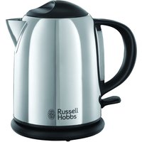 Russell Hobbs Chester Compact 1L 2.2kW Stainless Steel Cordless Jug Kettle - Silver