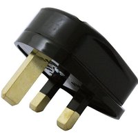 Connect It Rubber Heavy Duty Plug - Black