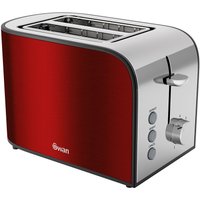Swan 2 Slice Retro Toaster - Dark Red