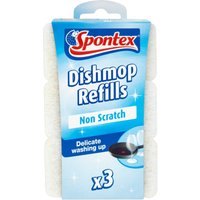 Spontex Dishmop Refills Non Scratch - Pack Of 3