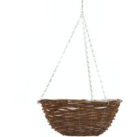 Smart Garden 12-Inch Rattan Hanging Basket