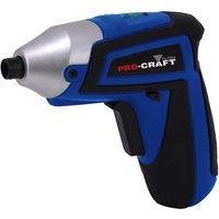 Pro-Craft 3.6V Cordless Screwdriver With 8 Accessories