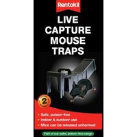 Rentokil Live Capture Mouse Trap - Twin Pack