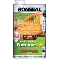 Ronseal Hardwood Garden Furniture Oil - Natural, 500ml