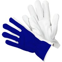 Briers Lined Dual Leather Gardening Gloves - Blue