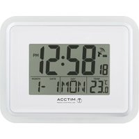 Acctim Delta Radio Controlled LCD Alarm Clock White