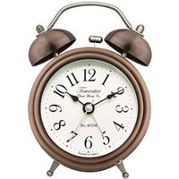 Acctim Pembridge Antique Brass Double Bell Alarm Clock