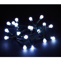 Robert Dyas Christmas 20 Battery-Operated White Static LED Berry Indoor Lights