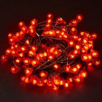 Robert Dyas Christmas 160 Red Berry Static LED Indoor & Outdoor Lights - Mains Powered