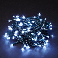 Robert Dyas Christmas 100 White Static LED Indoor & Outdoor Lights - Mains Powered