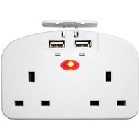 Connect-It Connect It European Travel Adaptor With 2 USB Ports