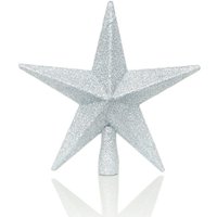 Robert Dyas Christmas Glitter Star Tree Topper