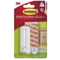 3M Command White Adhesive Wire-Backed Picture Hanger 4 Pieces