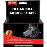 Rentokil Clean Kill Mouse Traps - Pack Of 2