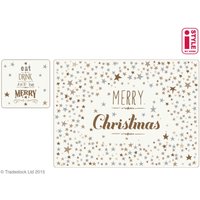IStyle Christmas Sparkle Placemats And Coasters - Set Of 4