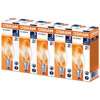 Osram Eco Halogen Candle 46W SES Lightbulbs - Pack Of 5