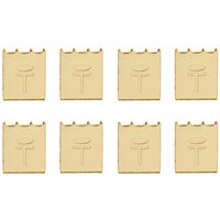 Takker Brass-Plated Canvas Print Hangers - 8 Pack