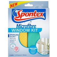 Spontex Microfibre Window Kit