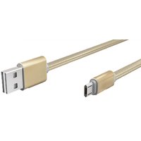 Mayhem Reversible Micro USB Cable - Gold