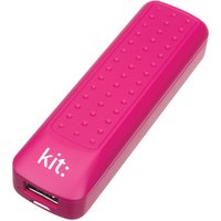 Kitsound 2,000mAh Power Bank - Pink