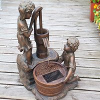 Smart Garden Boy And Girl Pump Bronze-Effect Solar Water Fountain