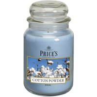 Prices Price's Large Scented Candle - Cotton Powder