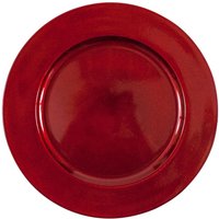 Alfred Franks & Barlett Charger Plate - Red