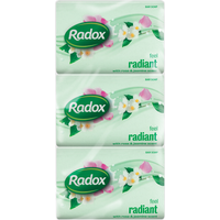 Radox Feel Radiant Rose And Jasmine Soap - 3 Pack
