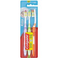 Colgate Extra Clean Toothbrushes - 3 Pack