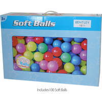 Charles Bentley Childrens 100 Multicoloured Plastic Balls