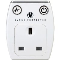 Masterplug Dual USB Charger With Surge Protection - White