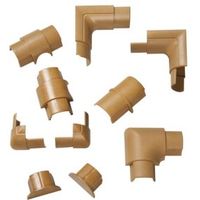 D-Line ABS Plastic Wood-Effect Trunking Accessories (W)30mm Pieces Of 10