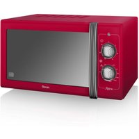 Swan Retro 900w Manual Microwave - Red