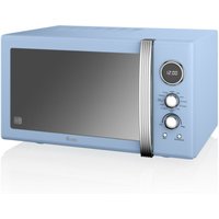 Swan Retro 900w Combi Microwave - Blue