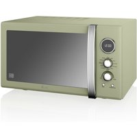 Swan Retro 900w Combi Microwave - Green