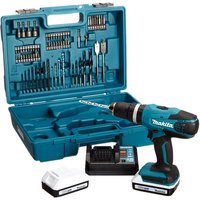 Makita G-Series 18V Cordless Combi Drill With 74 Accessories