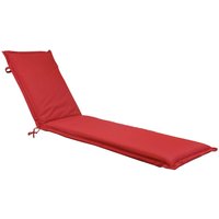 Charles Bentley Garden Sun Lounger Cushions - Red