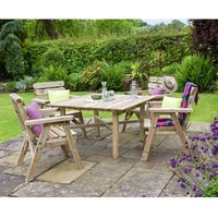 Zest4Leisure Wooden Abbey Square Table And 4 Chair Set