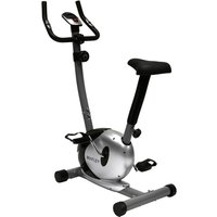 Charles Bentley Fitness Upright Magnetic Exercise Indoor Bike Machine Black & Silver