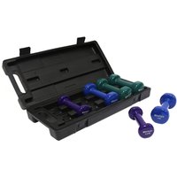 Charles Bentley Womens Set Of 6kg Dumbbell In Vinyl With Black Carry Case