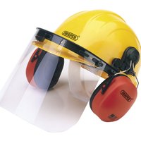 Draper Safety Helmet With Ear Muffs And Visor