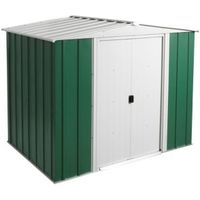 8X6 Greenvale Apex Metal Shed With Assembly Service