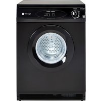 White Knight C44A7B 7kg Reverse Action Vented Tumble Dryer - Black