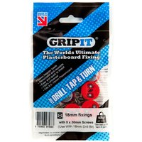 Grip It GripIt 18mm Plasterboard Fixings - Pack Of 8