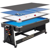 Mightymast Revolver 7ft 3-in-1 Pool; Hockey And Table Tennis
