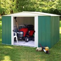 10X8 Greenvale Apex Metal Shed With Assembly Service