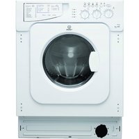 Indesit Ecotime IWDE126 Built-in Washer Dryer - White
